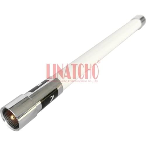 NL350 White VHF UHF 144 430MHz Fiberglass 22CM Short PL259 M Connector Car Two Way Radio Antenna
