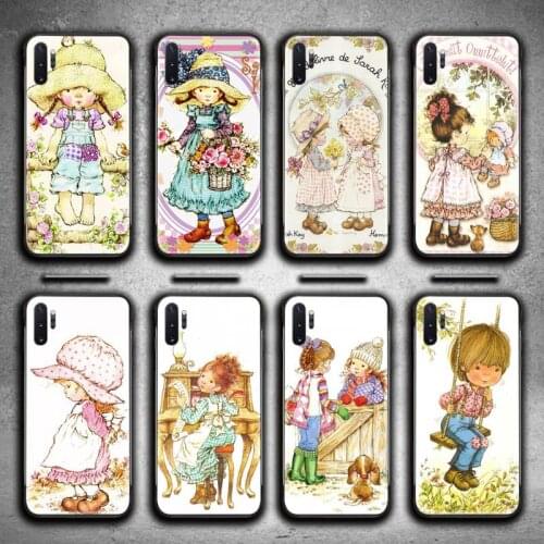 Lovely Cartoon Sarah Kay Phone Case For Samsung Galaxy Note20 ultra 7 8 9 10 Plus lite M51 M21 M31S J8 2018 Prime