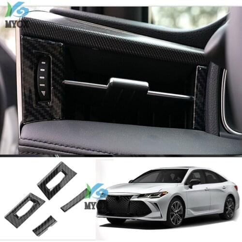 For Toyota Avalon 2019 20 Carbon Fiber Left Right Air Conditioner Flow Vent Outlet Cover Trim Interior Accessories Car Styling