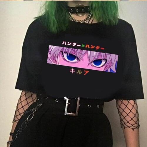 Hunter X Hunter T Shirt Manga T Shirt Men Women Funny Anime Killua Zoldyck Devil Eye Tee Shirt Clothes