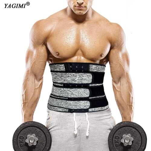 YAGIMI Corset for Man Body Shaper Slimming Sheath Trimmer Fajas Cincher Neoprene Waist Trainer Workout Fitness Sweat Belly Belt