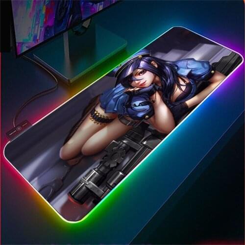 League of Legends Lol Rgb with USB Mouse Pad Xxl Notebook LED Game Accessories Mini Computer Carpet A Wholesale Table Mat Xl