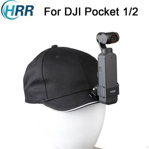 HRR Cap Hat with Action Camera Holder Mount Bracket for DJI OSMO Pocket 2 First-Person View Head Strap Accessories
