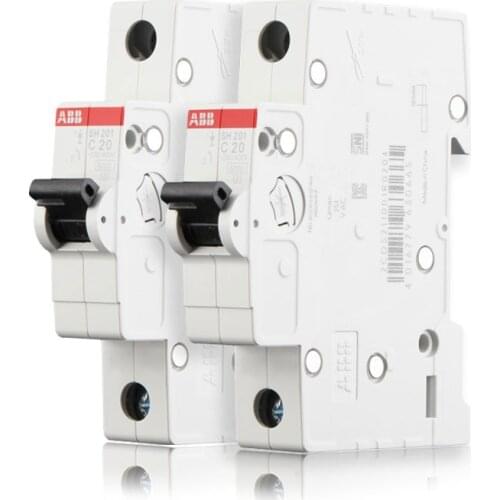 ABB Miniature Circuit Breaker SH201SH202SH203SH204-1P2P3P4P lighting switch MCB Mini Circuit Breaker6A10A16A20A25A32A40A63A