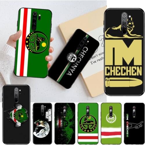 CUTEWANAN Chechen National Flag Soft Rubber Phone Cover for Redmi Note 9 8 8T 8A 7 6 6A Go Pro Max Redmi 9 K20