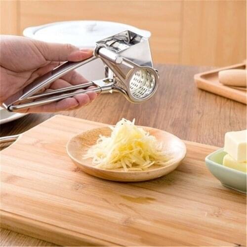 New Fruit & Vegetable Tools Cheese Grater Rotory with Container Stainless Steel Hand-Crank Rotary Shredder kitchen accessories