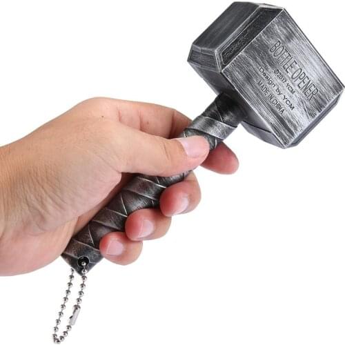 Zinc Alloy Beer Bottle Opener Hammer Of Thor Shaped Wine Party Bar Gift Jar Kitchen Gadgets Corkscrew Bottle Openers