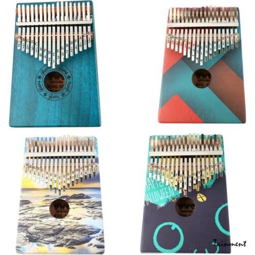 Kalimba 17 Key Mahogany Thumb Piano Mbira Musical Instrument Africa Finger Piano 21 Key Instrumento Musical Finger Piano New