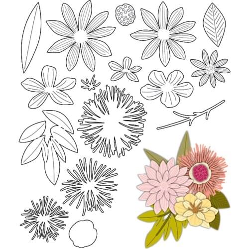 Cutting Dies Very Beautiful Blooming Flowers To Decorate For DIY Scrapbook Photo Album Craft Card 2021 New