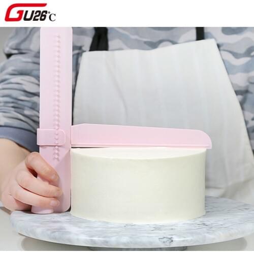 Adjustable Fondant Spatulas Cake Edge Smoother Scraper Cream Decorating DIY Bakeware Tableware Kitchen Cooking Tool