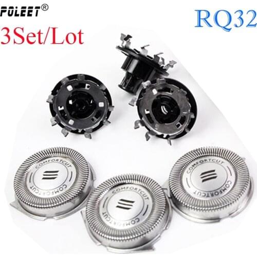 Poleet 3PCS/Lot Shaver Head Replacement RQ32 For Philips Razor Blade RQ310 RQ320 RQ330 RQ350 RQ360 RQ370 RQ11 RQ1150 RQ12 RQ1160