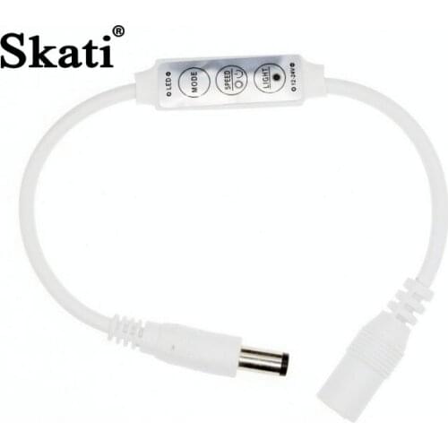 Led Mini 3-key monochrome manual dimming controller 12V 24 V light with light strip controller