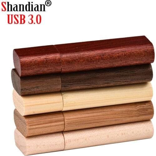 Free Custom LOGO Wooden USB 3.0 Flash Drive 4G 8G 16G 32GB 64GB 128G Photography Gifts Pen Drives High Speed Memory Stick U Disk