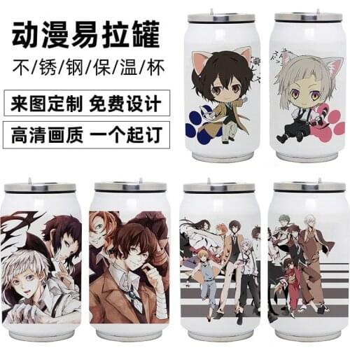 Anime Bungou Stray Dogs Stainless Steel Thermos Cup Cosplay Vacuum Cup Toy 350ml