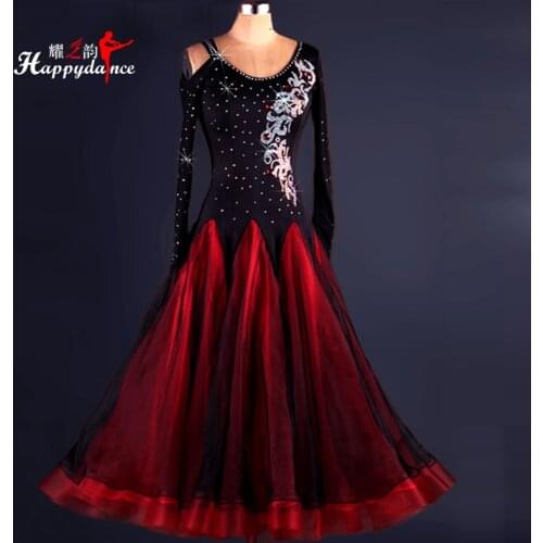 2019 New Costume Sale Ballroom Dance Skirts Newest Design Woman Modern Waltz Tango Dress/standard Competition Dress M048