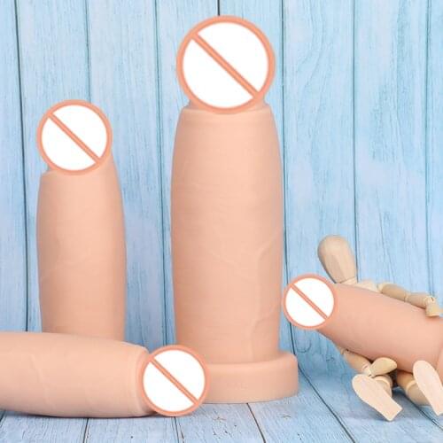 Liquid Silicone Super Thick Big Anal Plug Fisting For Men And Women SM Anal Butt Plug Stimulation Anal Dildo Masturbation Device