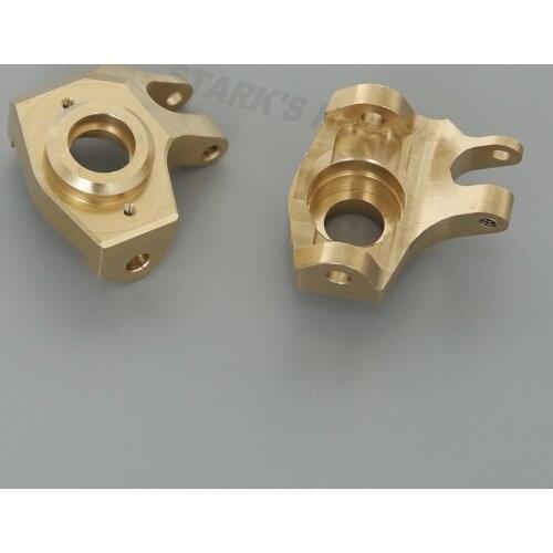 2PCS Brass Heavy Duty Front Steering Knuckle Cup for 1/10 RC Crawler Axial SCX10 II 90046 90047 Upgrade Parts