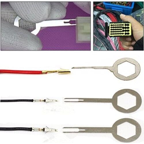 3PCS Aluminum Car Electrical Terminal Wiring Crimp Connector Removal Tool Tiny