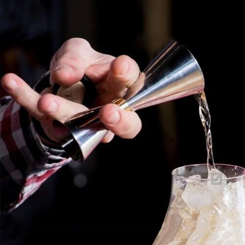 304 Stainless steel japanese jigger ring measuring double jigger gold bartender cocktail jigger cocktail shaker wine bottle bar