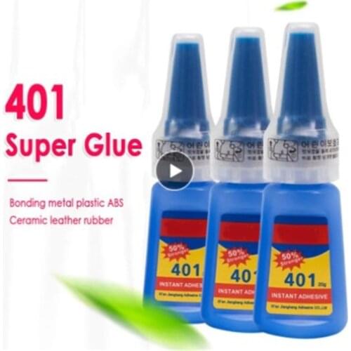401 Super Glue Multi-Purpose For DIY Craft PVC Glue Household Goods Instant Adhesive Bottle For Home Accessories Office Supplies