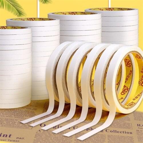 White Double Sided Tape Mounting Tape Ultra-thin Strong Adhesive Width 5mm 8mm 10mm 12mm 15mm 20mm 25mm 45mm 50mm Strong tapes
