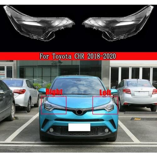 Car Headlight Shell Shade Transparent Cover Headlight Glass Headlamp Lens Cover For Toyota CHR 2018 2019 2020 Auto Lamp Case