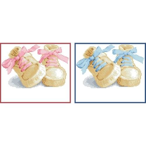 Babys Birth Memory Stamped Cross Stitch Patterns Kits Printed Canvas Embroidery Needlework Sets 11CT 14CT Diy Crafts Home Decor