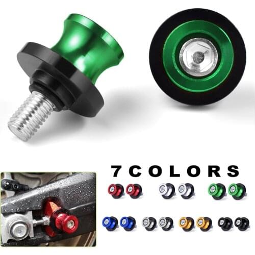 GSX-R For Suzuki GSX-R GSXR 600 750 1000 K1 K2 K3 K4 K5 K6 K7 K8 K9 K11 M8 Motorcycle Swingarm Spools Stand Screws CNC Aluminum