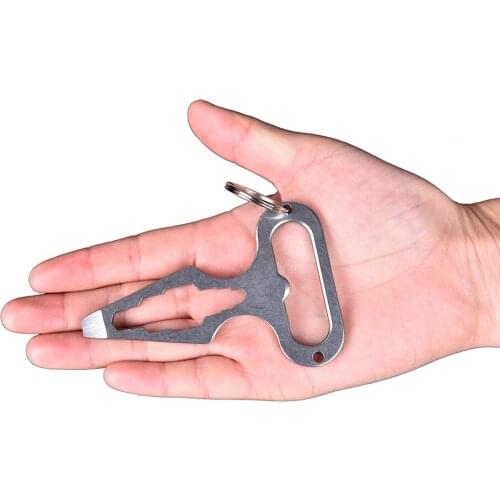 Defensive tools Multi-tools internal angle wrench/screwdriver/bottle opener/screwdriver Stainless Steel