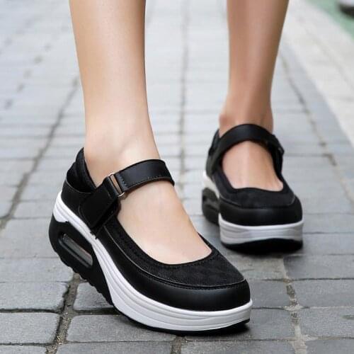 Slip on Sneakers Air Womens Sports Shoes Sport Running Shoes Training Platform Female Shoes Jogging Black Basket Footwear A-389