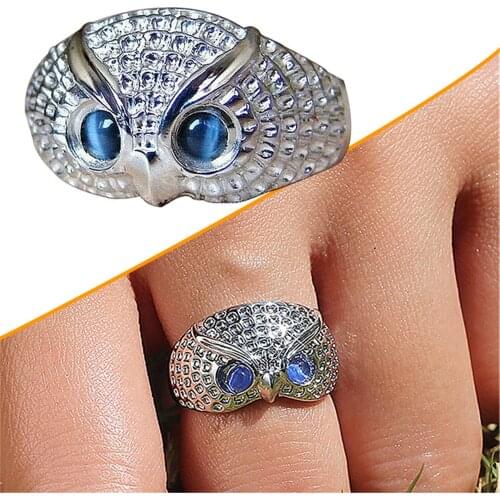 Fashion Eye Owl Ring Adjustable Moms Fashion Ring Mom Ring 2021 Mothers Day Owl Decor Ring Accessories бижутерия для женщин