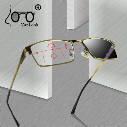 Progressive Multifocal Reading Glasses Computer For Men Women Sight Clear Adjustable Eyeglasses