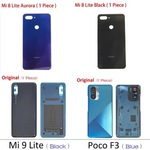 New For Xiaomi Mi8 Mi 8 Lite / Mi 8 Se 8se Replacement Glass Battery Back Cover Case With Adhesive