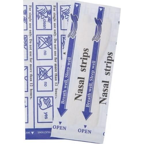 50pcs 69*19mm Anti Snoring Nasal Patch Breathe Right Better Nasal Strips Adult Stop Snoring Health Care