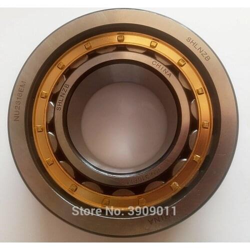 SHLNZB Bearing 1Pcs NU2220 NU2220E NU2220M NU2220EM NU2220ECM 100*180*46mm Brass Cage Cylindrical Roller Bearings
