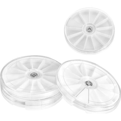 1Pcs 8*1cm Rotatable Plastic Round Jewelry Beads Accessories Storage Boxs Case Display Beads Earrings Making Organizer Container