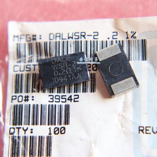 10pcs/lot resistor WSR2R2000FEA WSR-2 0.2R 1% DALE 2W 75PPM 200mR 4527 SMD power resistor 100% New&original