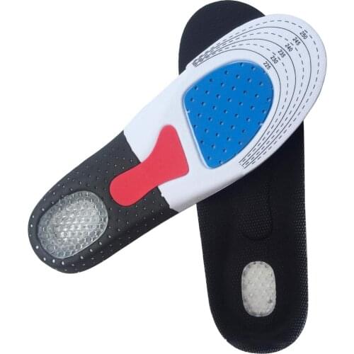 Sport Running Silicone Gel Insoles for feet Man Women for shoes sole orthopedic pad Massaging Shock Absorption arch support