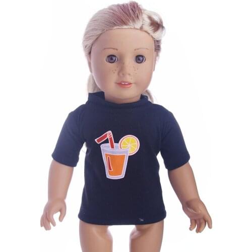 Super cute LOGO T-shirt for doll ,43cm zap,Doll accessories