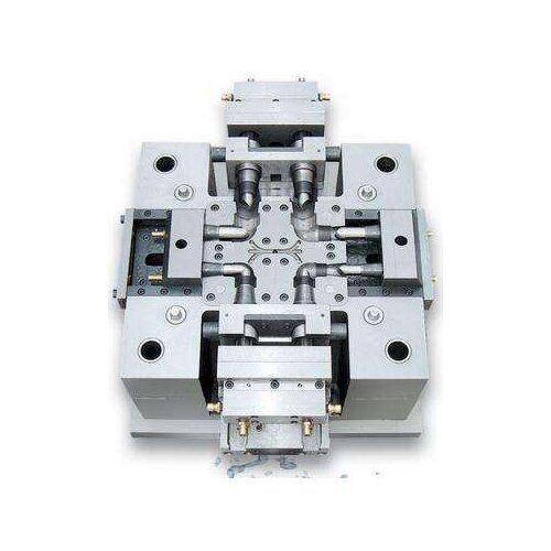ABS pipeline and electronic mold and four sliders in plastic mold