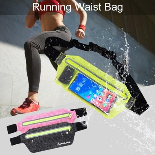 Waterproof Sports Phone Waist Bag Fitness Cycling Running Belt Bag Gym Portable Phone Waist Pack Outdoor Marathon Bum Bag