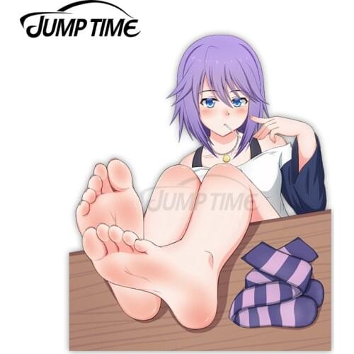 Jump Time 13 x 12.5cm For Rosario to Vampire Shirayuki Mizore Decal Laptop RV Car Sticker Windows Occlusion Scratch Car Styling