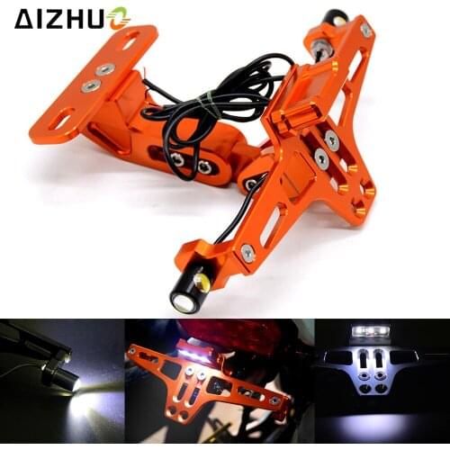 Motorcycle Licence Plate Rear License Plate Holder For 1290 SupeR R/GT 390 RC390250 690 R 690/SMC