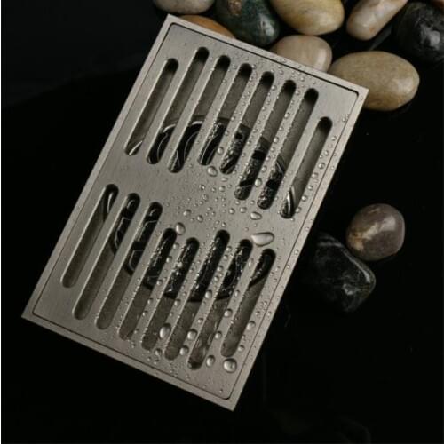 1pc High Quality Brass Floor Drain 9*14cm Shower Room Strip Deodorization Floor Drains