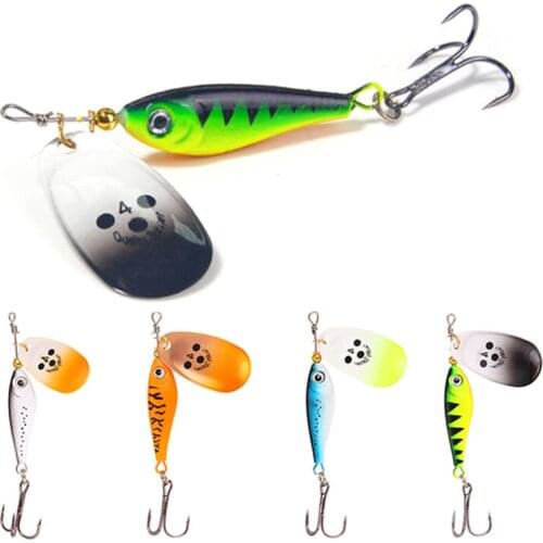 3Pcs Rotating Metal Spinner Fishing Lure Hard Bait11g 15g 20g Artificial Bait Wobbler Fishing Bait Carp Bass Pike Fishing Tackle