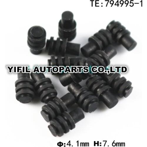 50/100/200/500/1000/2000pcs/lot Cable Cavity Plug Black Connector Solid Blind Rubber Seal Replacement of TE 794995-1