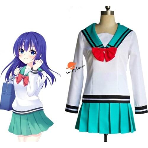 Anime The Disastrous Life of Saiki K. Teruhashi Kokomi Cosplay Costume Dress Top Tie Skirt Uniform Outfits Carnival Men Women