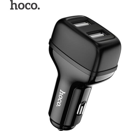 HOCO Dual Output USB Car Charger For iphone 11 Pro XS 8 7 Plus Universal 5V2.4A Fast Charging Adapter For Samsung S9 S8 oneplus