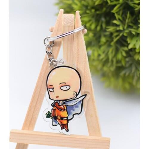 WL0071 One Punch Man Keychain Acrylic Cartoon Keyring Accessories