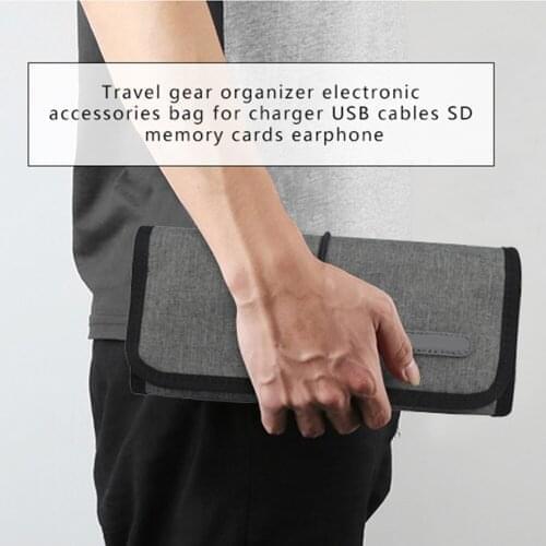 Carry Case Charger Usb Cables Sd Memory Cards Earphone Flash Hard Drive Storage Bag Pouch Managerol Fder